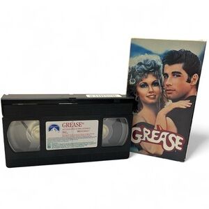 Vintage Retro Nostalgic 1977 Grease VHS 50’s Musical Remake John Travolta GUC